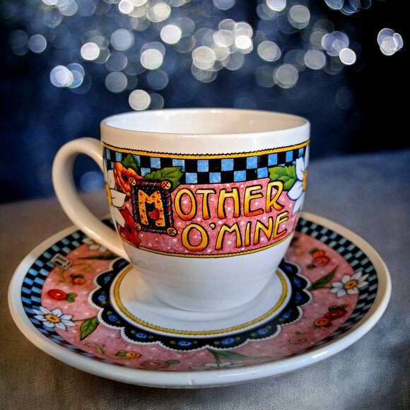 Mary Engelbreit Other - Mary Engelbreit - Mother O'Mine Tea Cup and Saucer